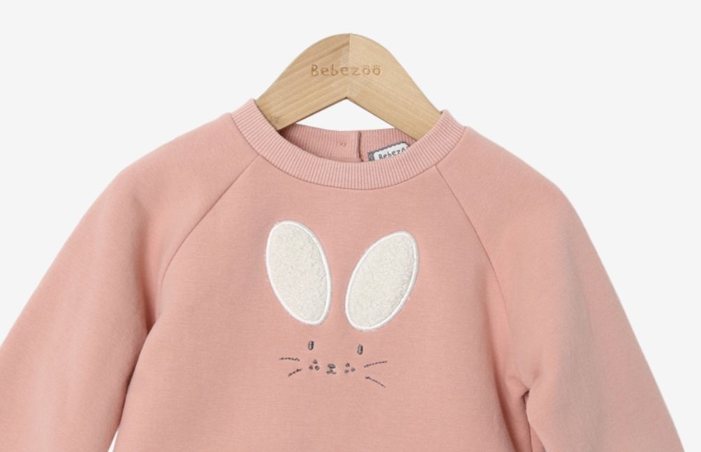 Bộ đồ bé gái Hàn Quốc Bebezoo dài tay _ Rabbit