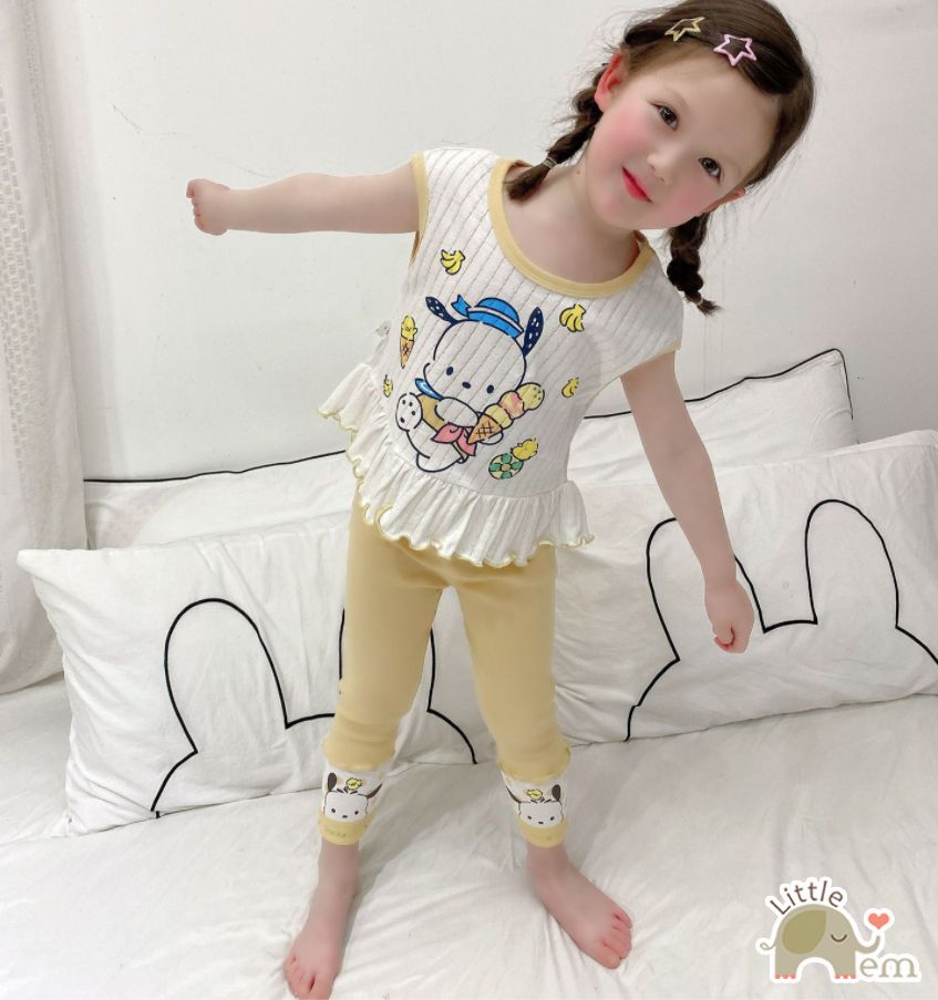 Bộ đồ bé gái Cotton xuất Nhật _ Melody
