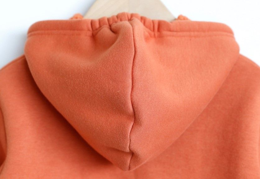 Áo bé gái/ bé trai Hàn Quốc Bebezoo dài tay lót lông _ hoodie lót lông khuy ngực