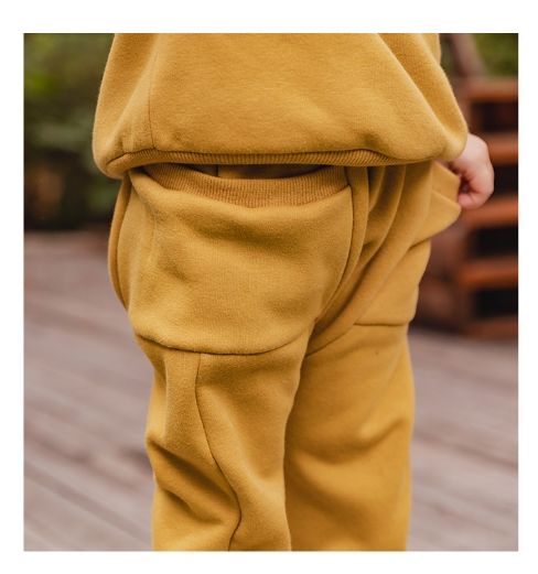 Bộ đồ bé gái/ bé trai Hàn Quốc Bebezoo dài tay _ Camel