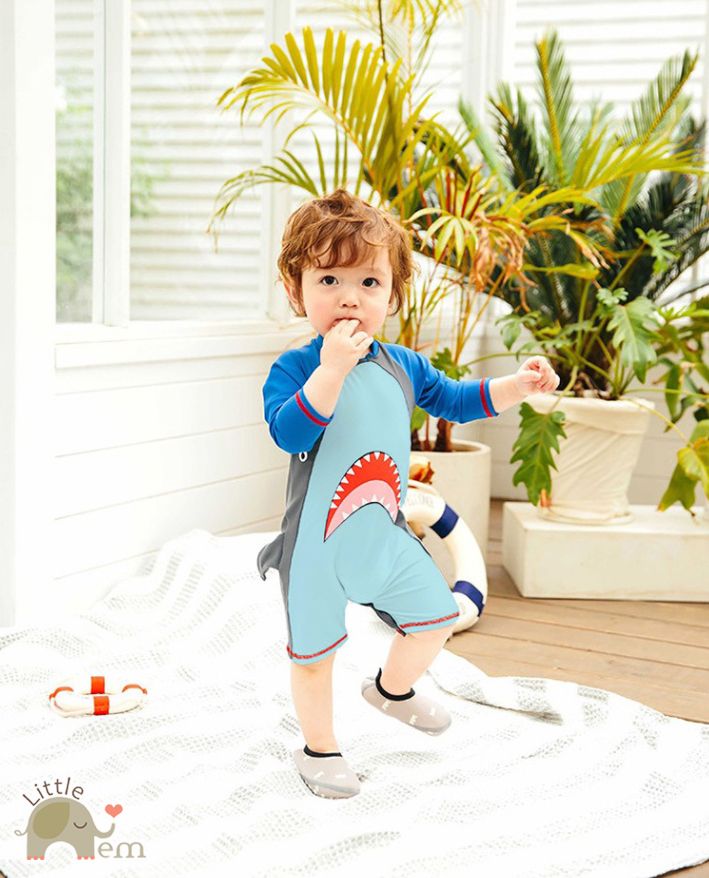 Bộ đồ bơi bé trai _ Shark blue