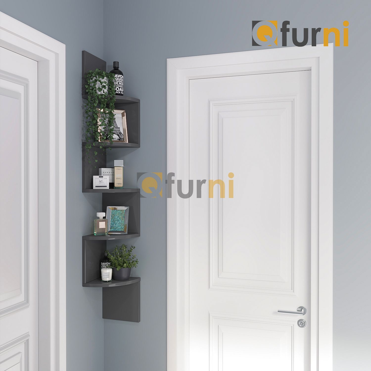 Bộ kệ góc treo tường 5 tầng KG05