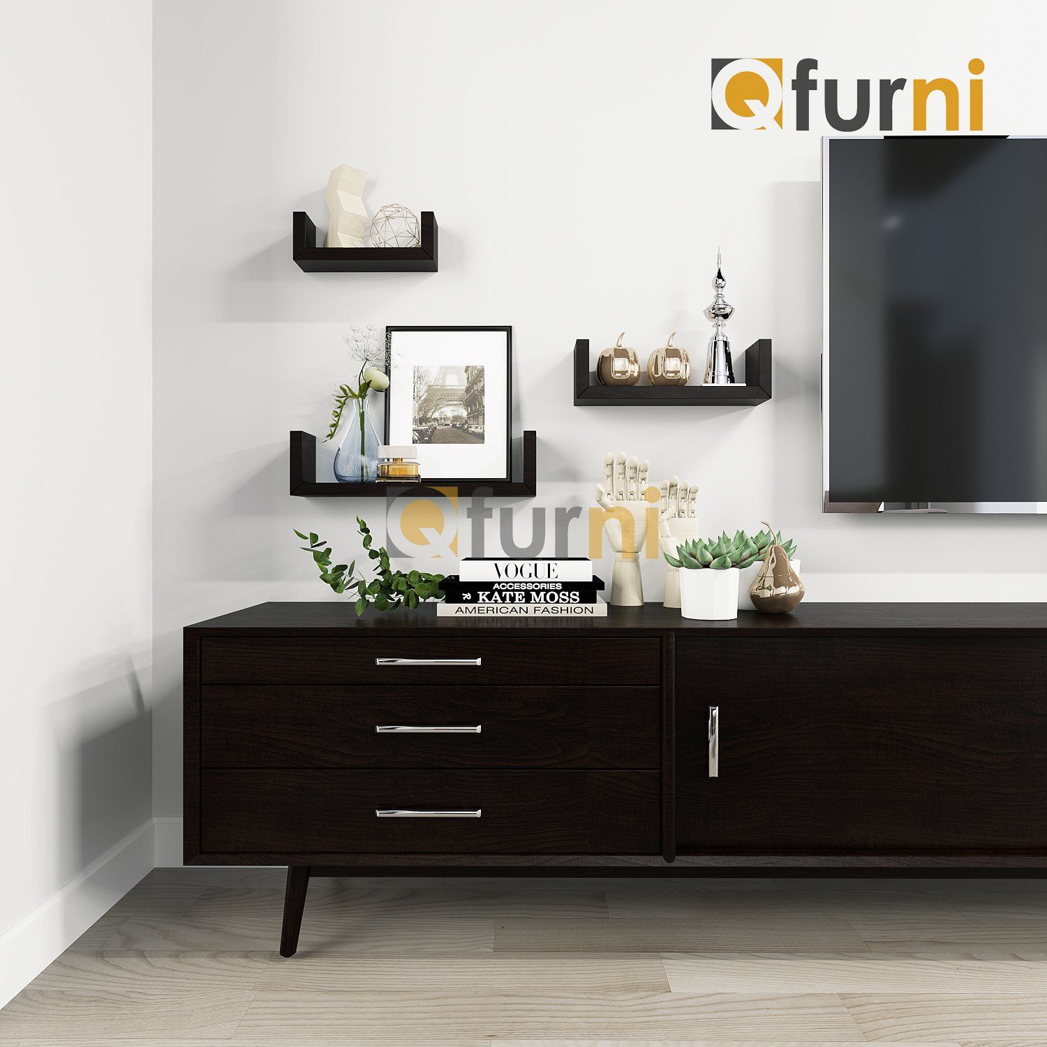 Bộ 3 kệ trang trí chữ U- KU03