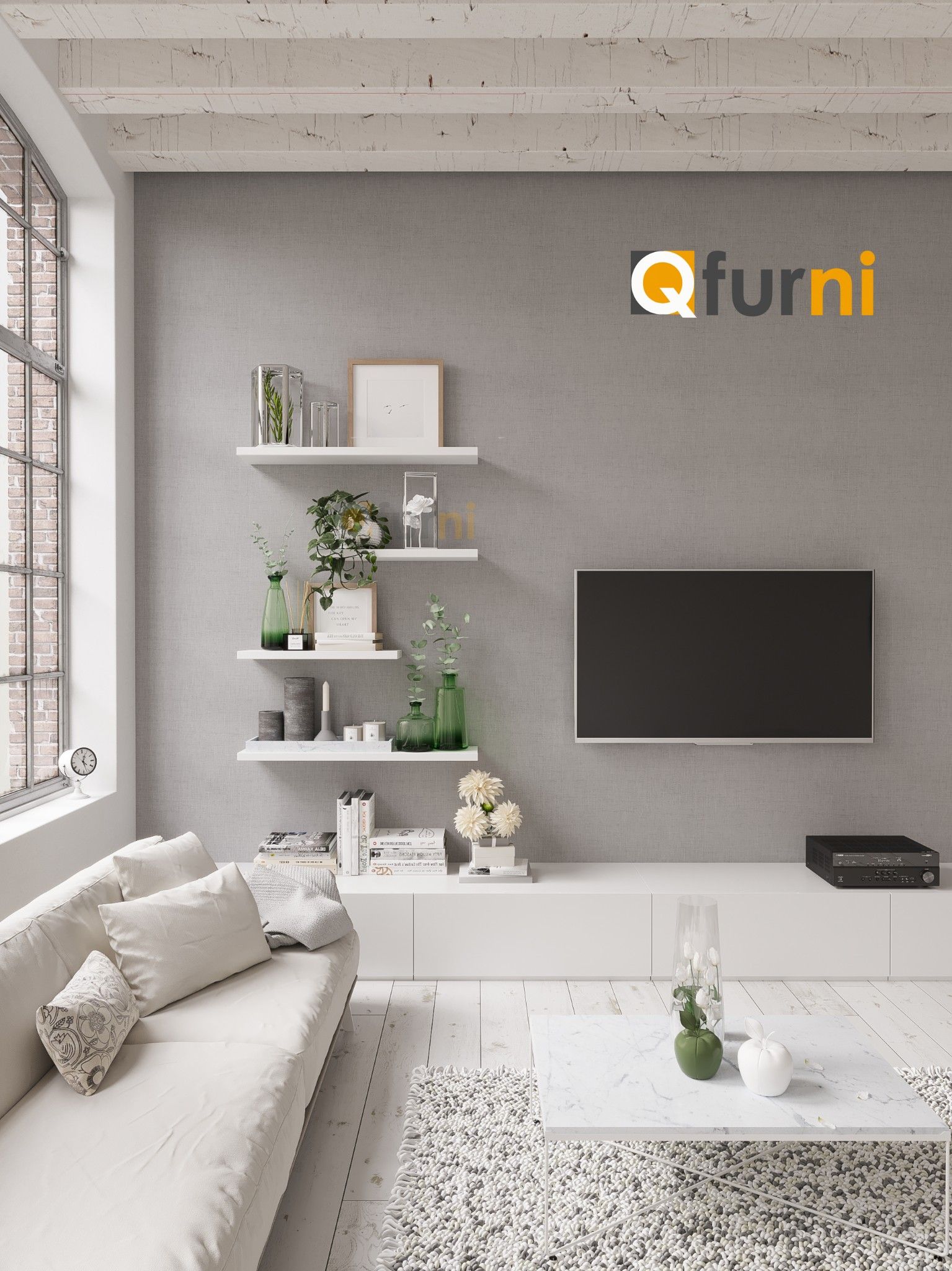 Set 4 kệ treo tường trang trí SK10