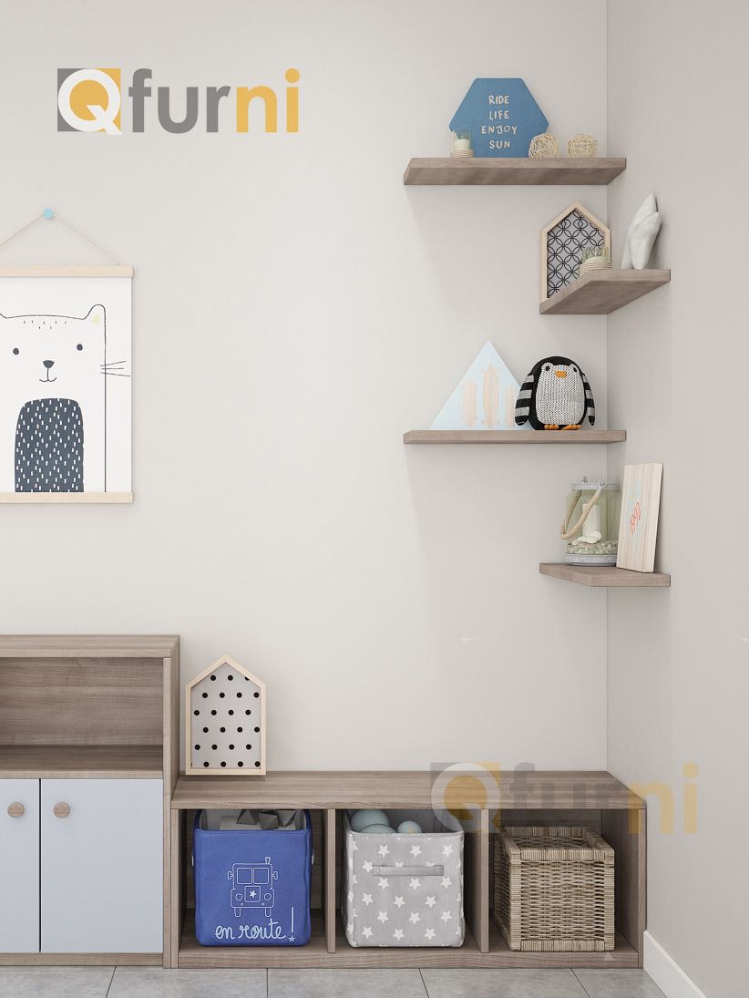 Set 4 kệ treo tường đa năng SK15