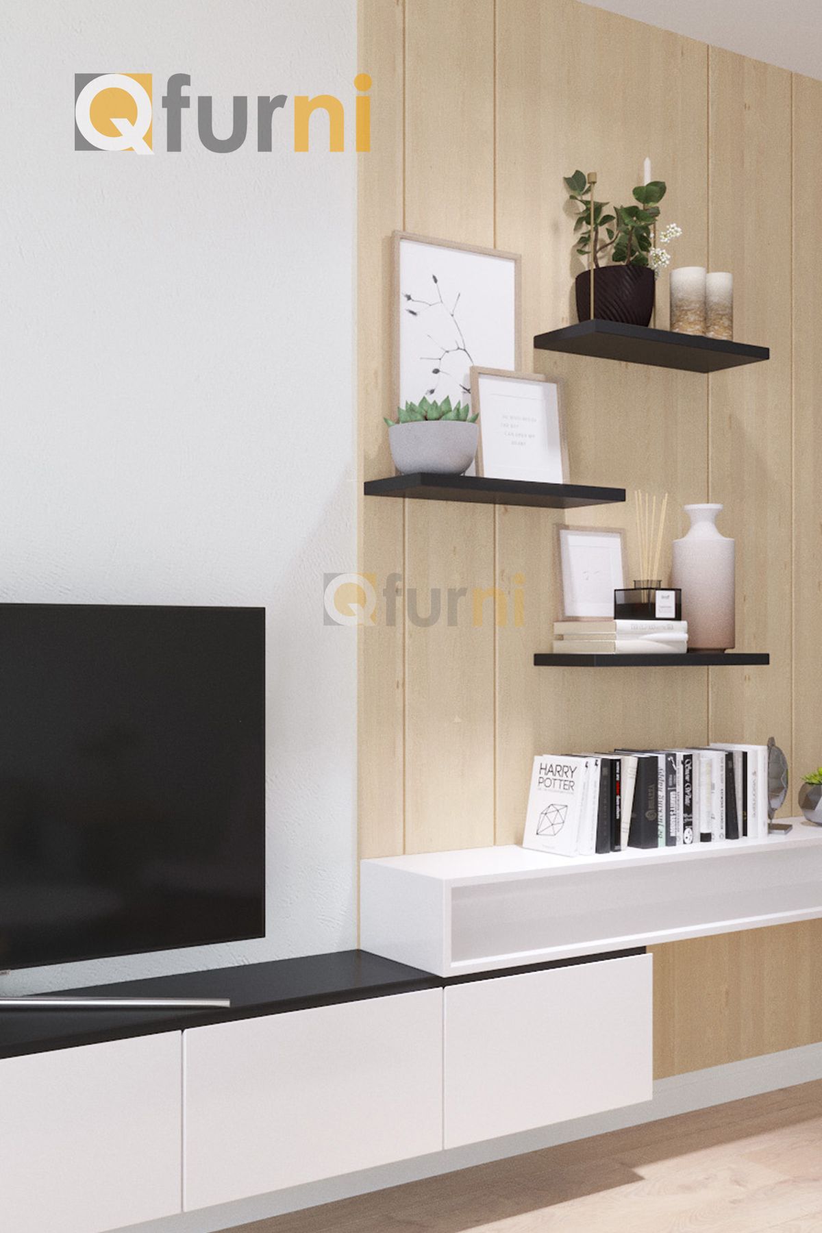 Set 3 kệ treo tường SK02