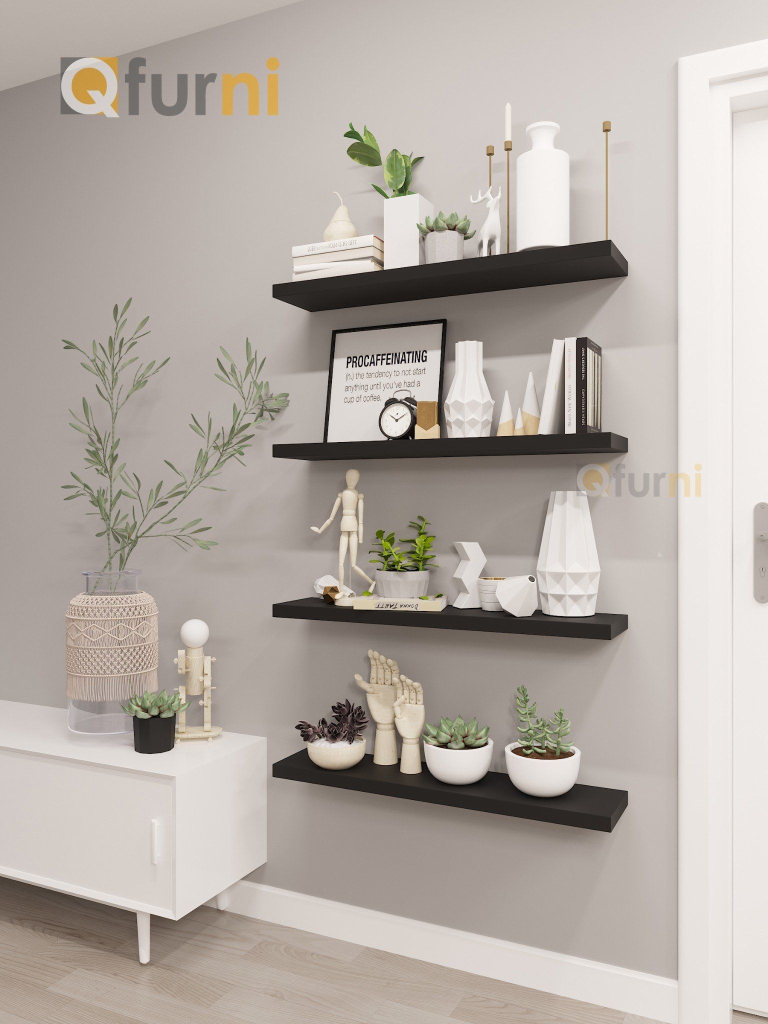 Set kệ treo tường SK04