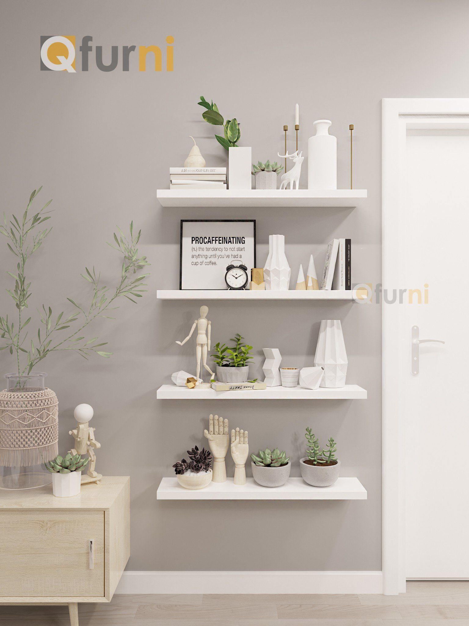Set kệ treo tường SK04