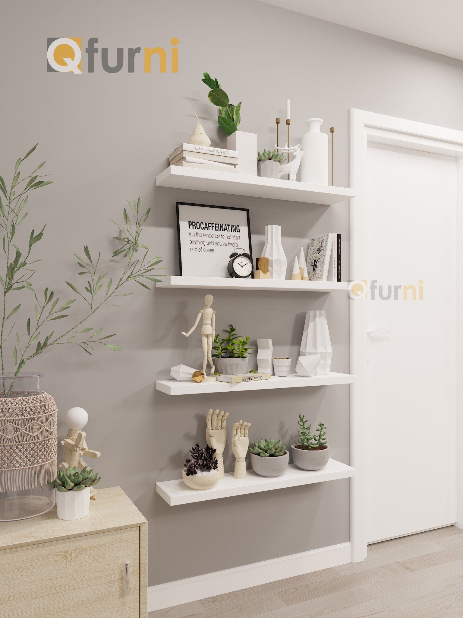 Set kệ treo tường SK04