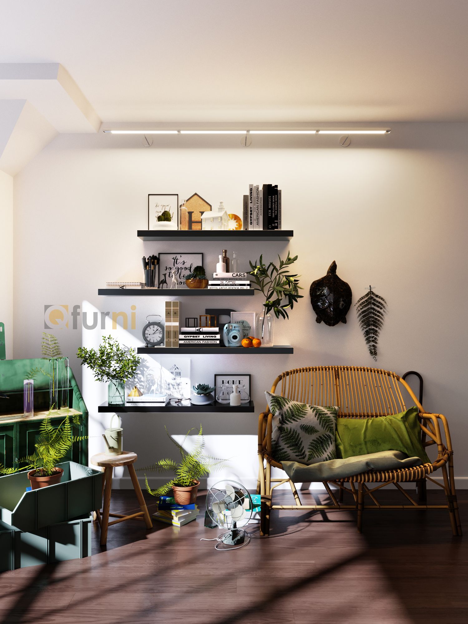 Set 4 kệ treo tường SK17