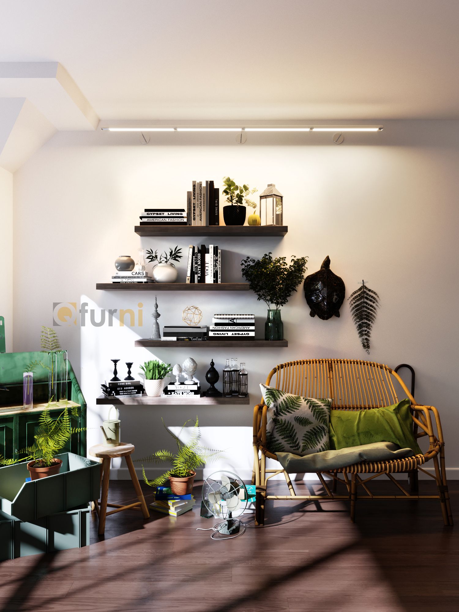 Set 4 kệ treo tường SK17