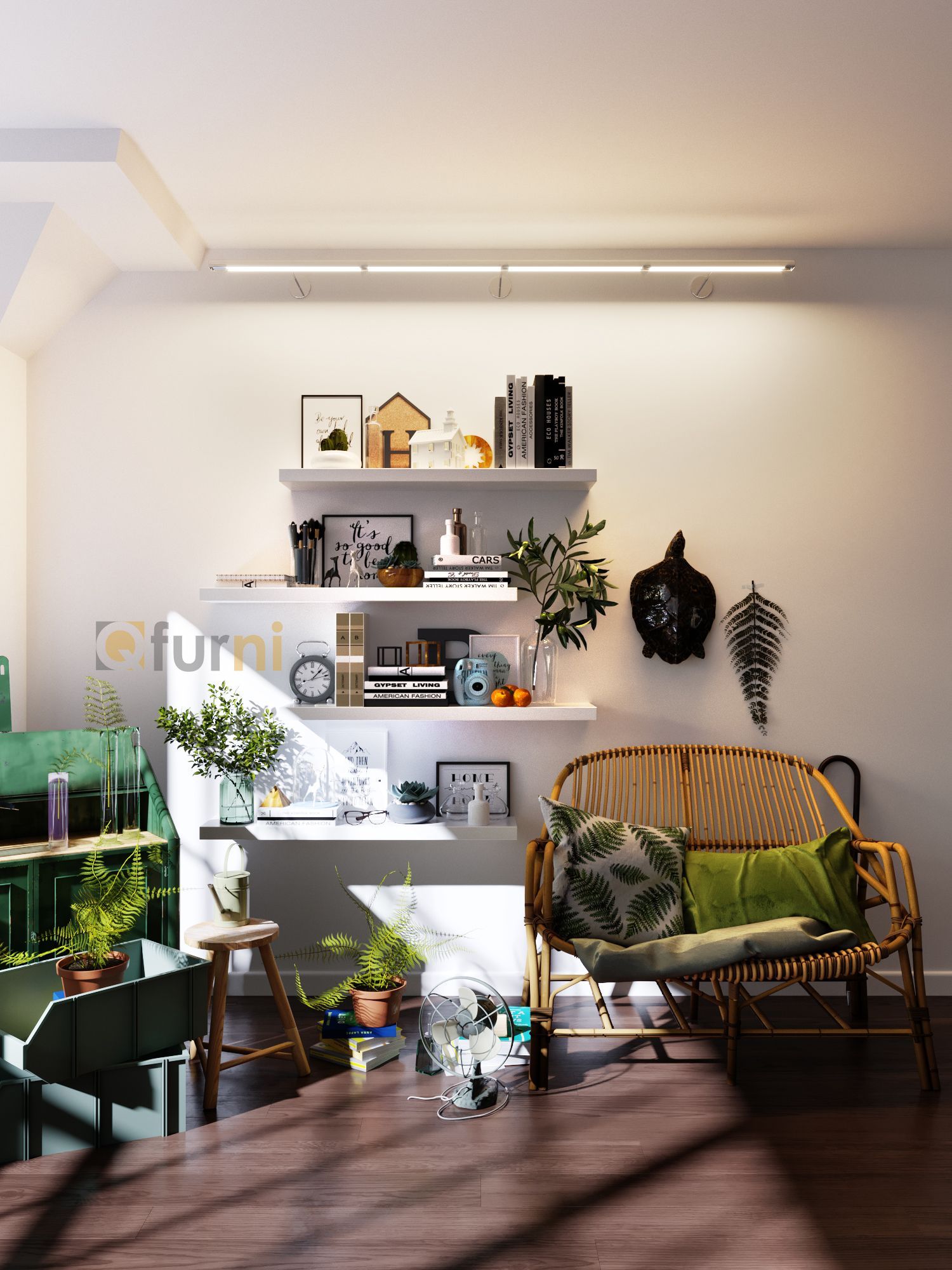 Set 4 kệ treo tường SK17