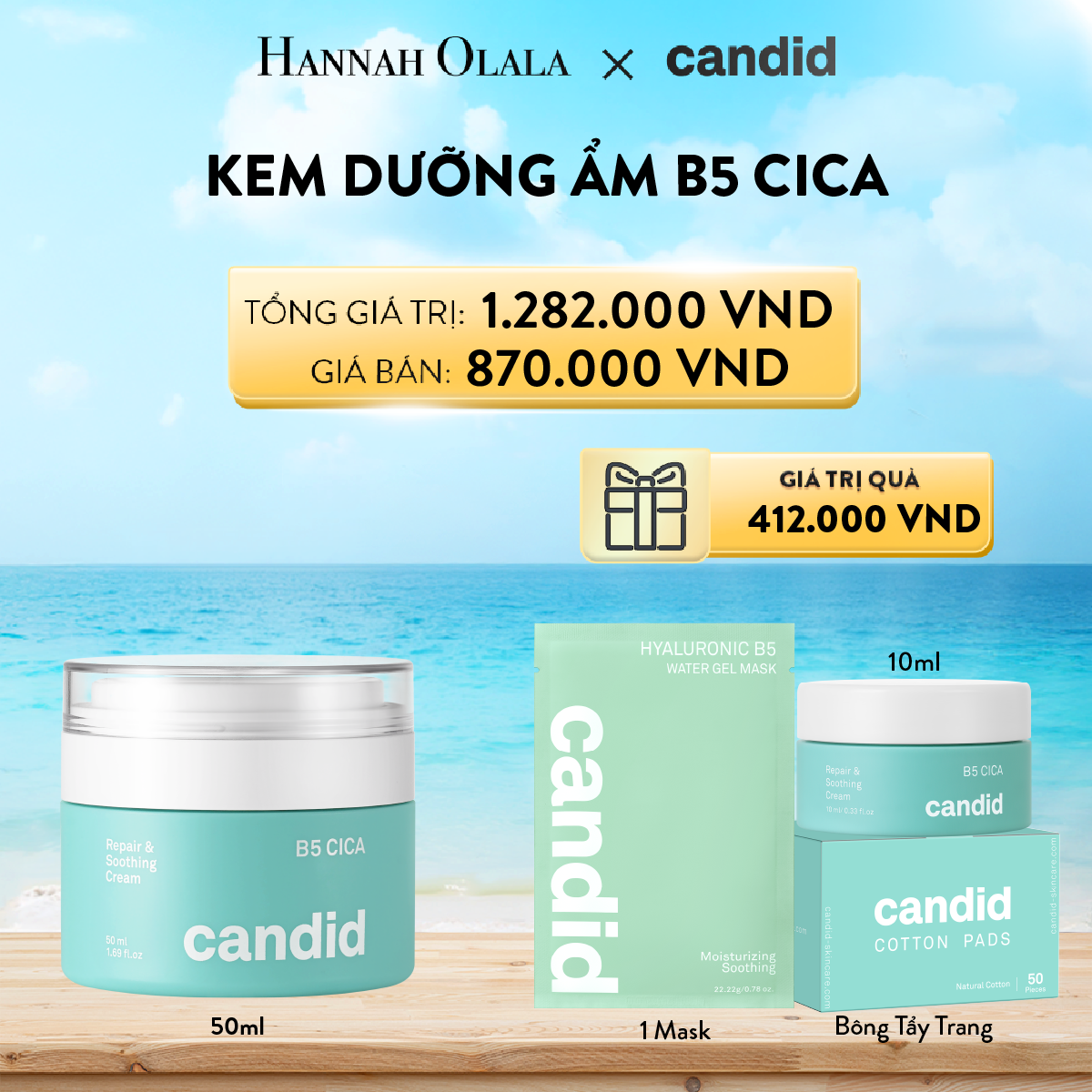 A504_DEAL 3: KEM DƯỠNG ẨM B5 CICAPHỤC HỒI VÀ CỦNG CỐ HÀNG RÀO BẢO VỆ DA