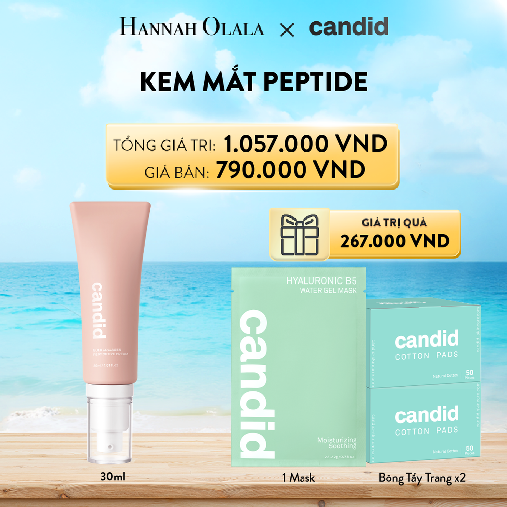 A505_DEAL 4: KEM MẮT PEPTIDEGIẢM NẾP NHĂN, TĂNG ĐỘ ĐÀN HỒI VÀ GIẢM QUẦNG THÂM MẮT