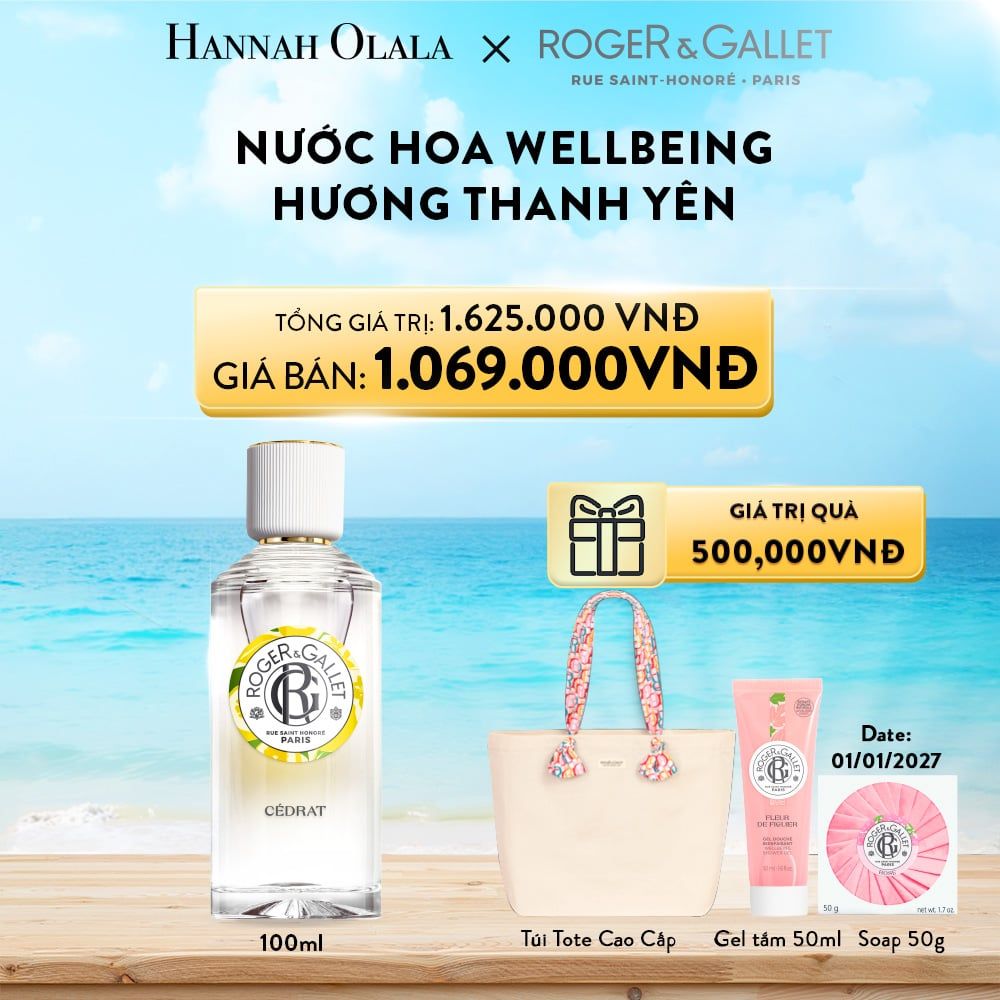 A171_Deal 1: NƯỚC HOA ROGER&GALLET WELLBEING 100ML