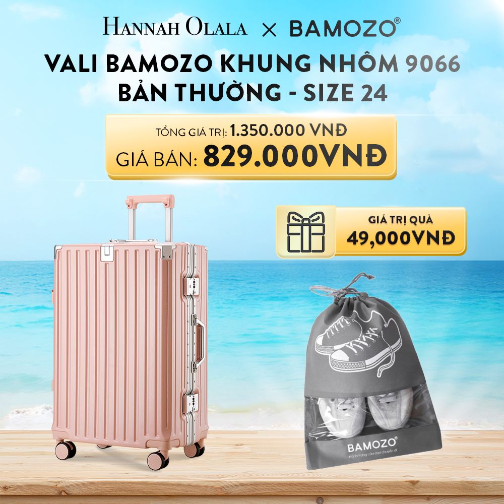 DEAL 2: VALI BAMOZO KHUNG NHÔM 9066 BẢN THƯỜNG (TẶNG TÚI ĐỰNG GIÀY)