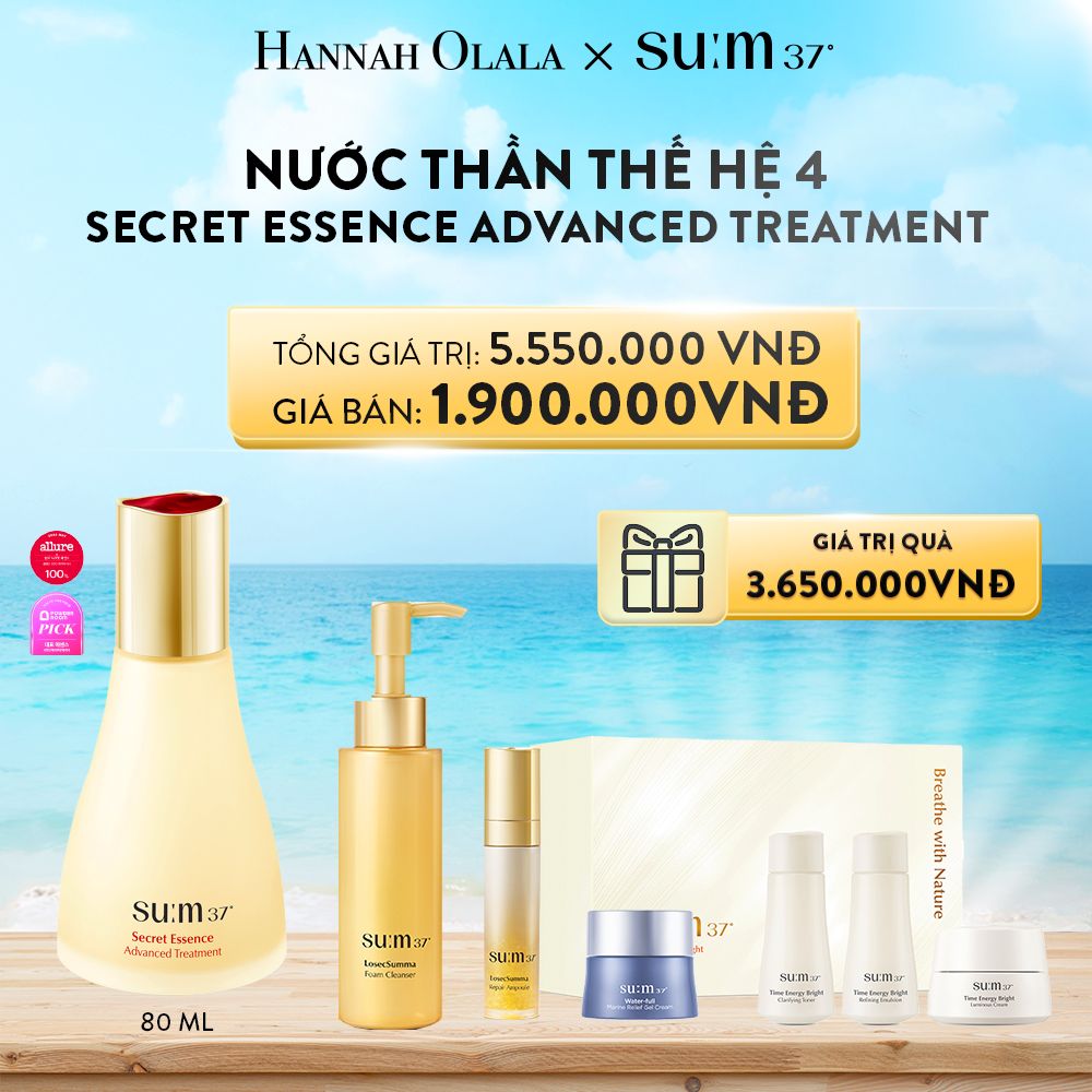 A288_DEAL 16: NƯỚC THẦN THẾ HỆ 4 SU:M37º SECRET ESSENCE ADVANCED TREATMENT 80ML