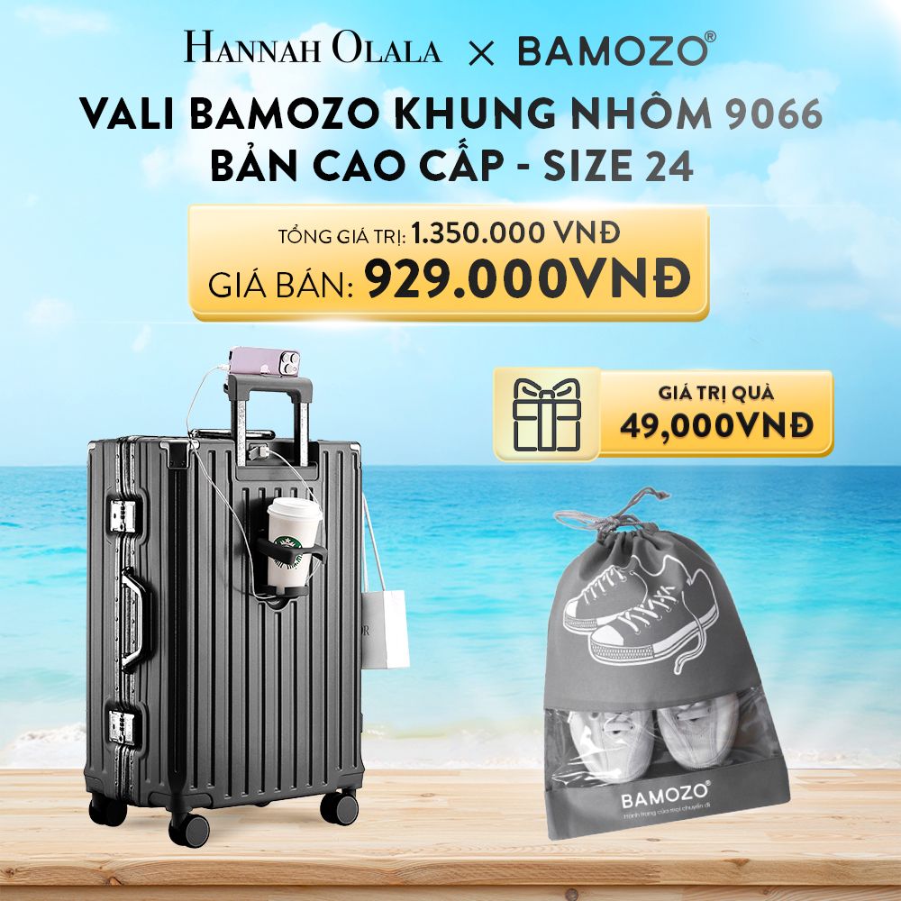 DEAL 1: VALI BAMOZO KHUNG NHÔM 9066 BẢN CAO CẤP (TẶNG TÚI ĐỰNG GIÀY)