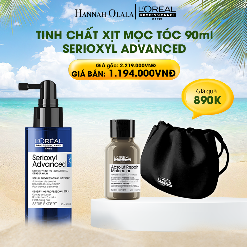 E514_DEAL 2: TINH CHẤT MỌC TÓC L'ORÉAL PROFESSIONNEL SERIOXYL ADVANCED 90ML - DẠNG XỊT (SPRAY) - DEAL THƯỜNG