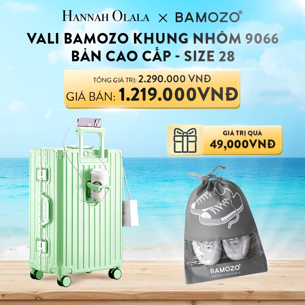 DEAL 1: VALI BAMOZO KHUNG NHÔM 9066 BẢN CAO CẤP (TẶNG TÚI ĐỰNG GIÀY)