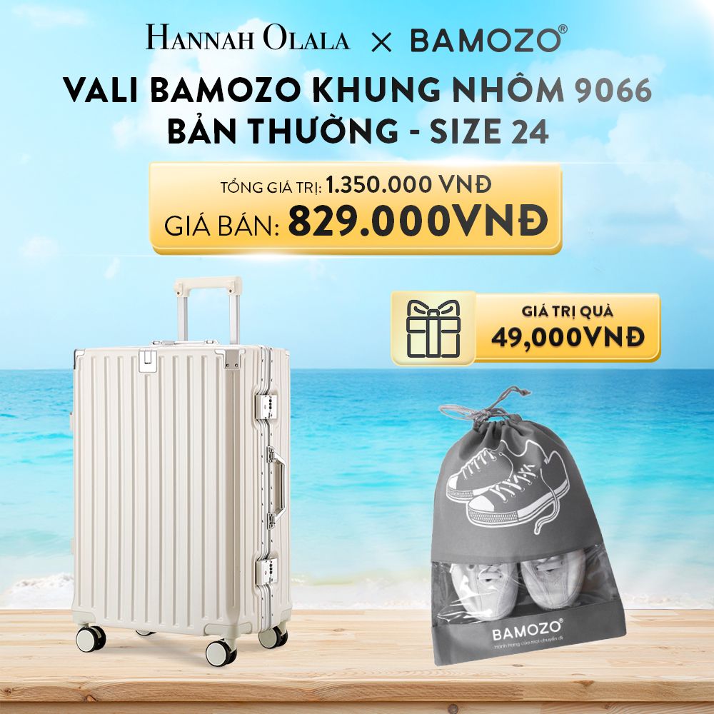 DEAL 2: VALI BAMOZO KHUNG NHÔM 9066 BẢN THƯỜNG (TẶNG TÚI ĐỰNG GIÀY)