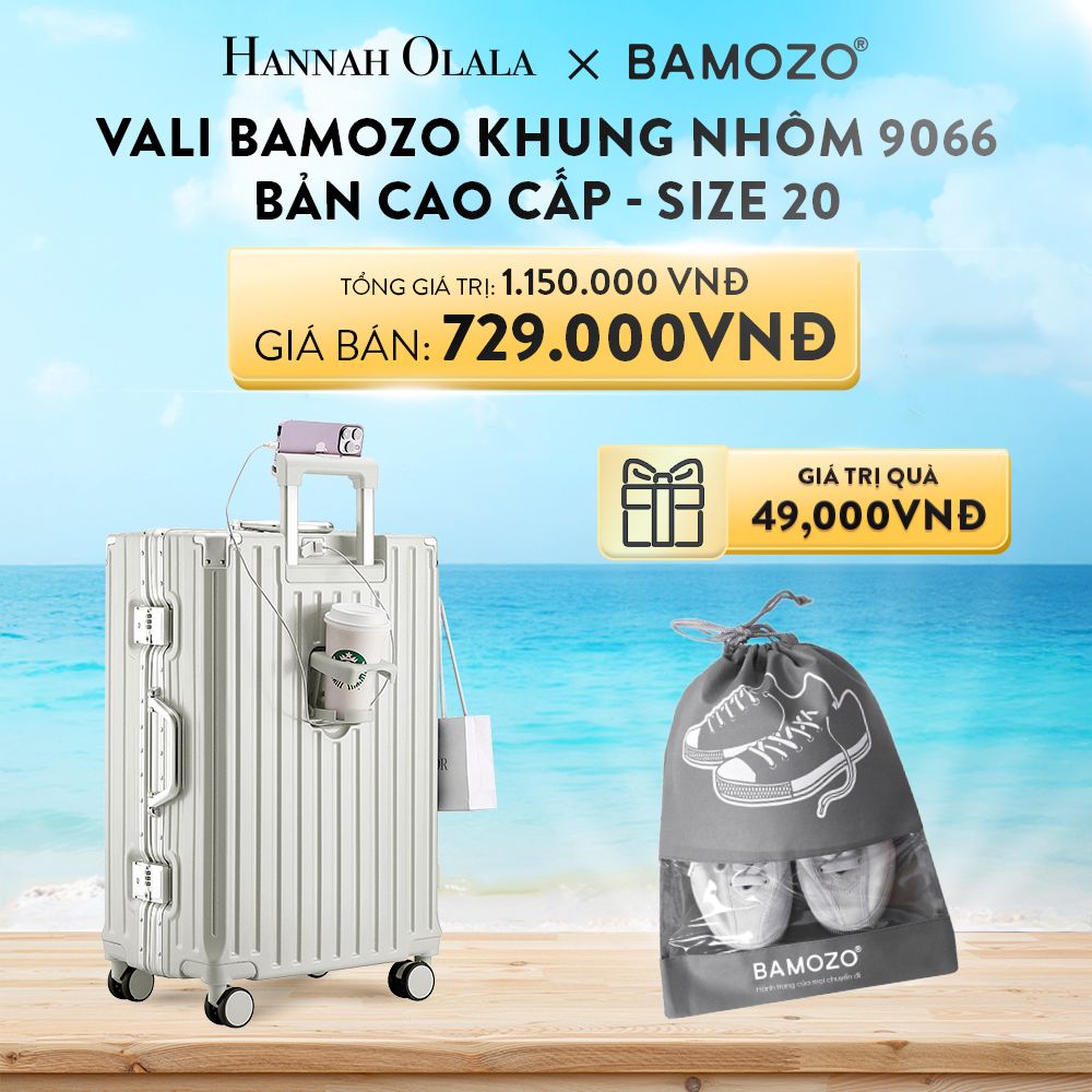 DEAL 1: VALI BAMOZO KHUNG NHÔM 9066 BẢN CAO CẤP (TẶNG TÚI ĐỰNG GIÀY)