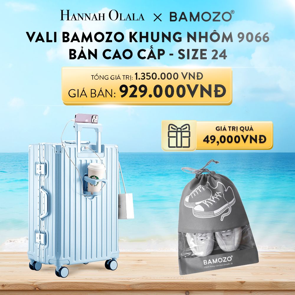 DEAL 1: VALI BAMOZO KHUNG NHÔM 9066 BẢN CAO CẤP (TẶNG TÚI ĐỰNG GIÀY)