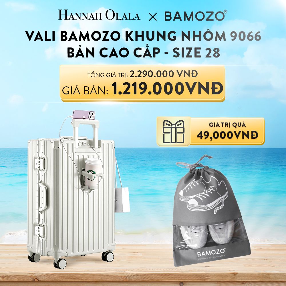 DEAL 1: VALI BAMOZO KHUNG NHÔM 9066 BẢN CAO CẤP (TẶNG TÚI ĐỰNG GIÀY)