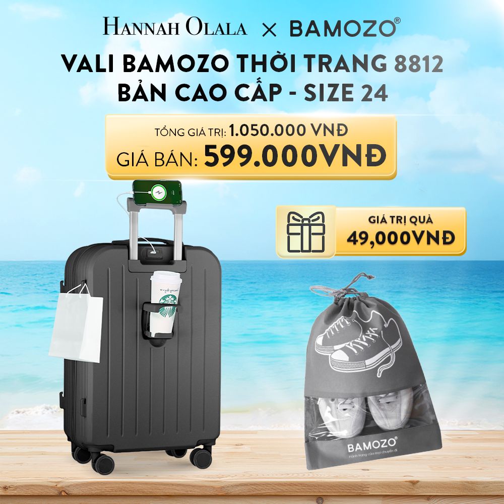 DEAL 3: VALI BAMOZO 8812 CAO CẤP (TẶNG TÚI ĐỰNG GIÀY)