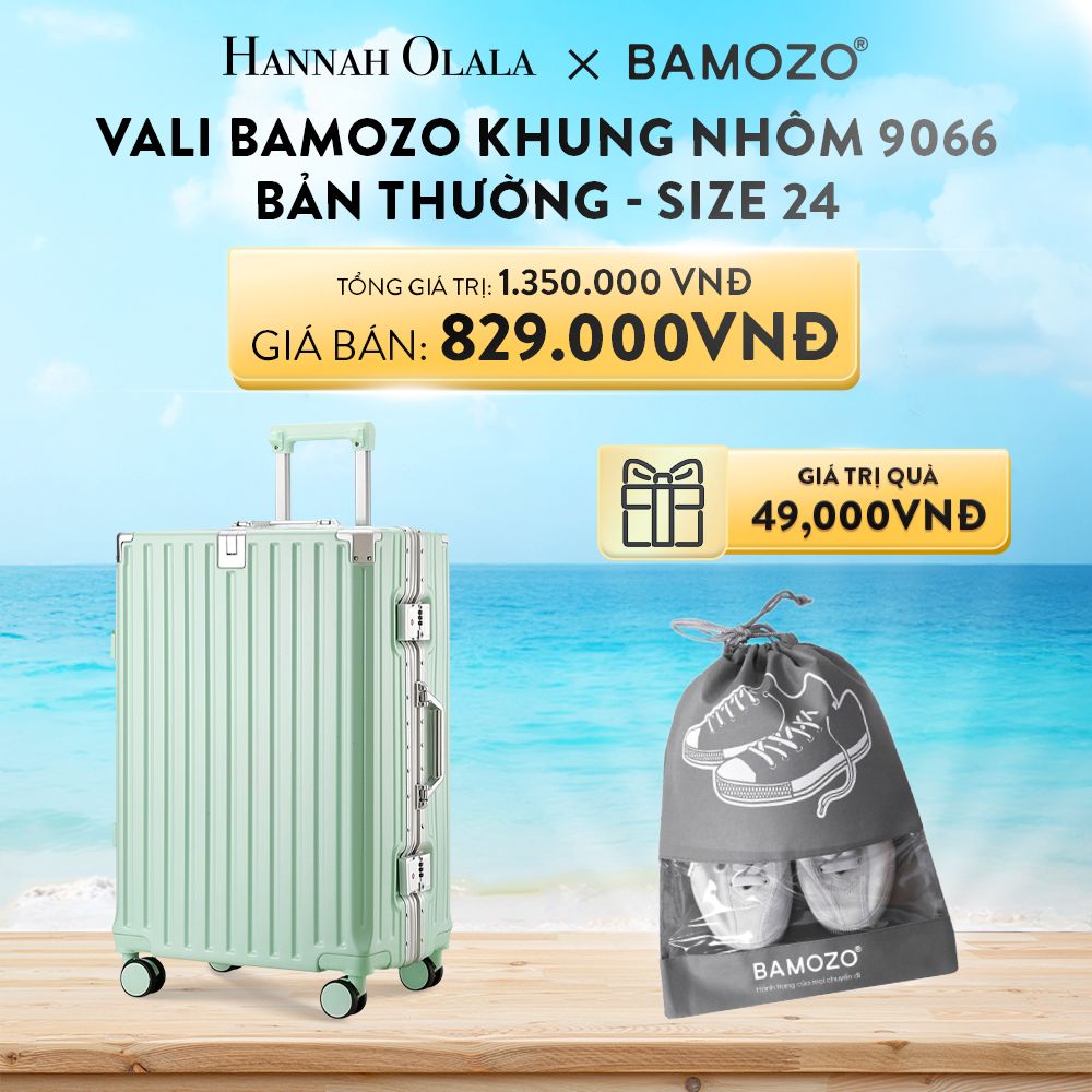 DEAL 2: VALI BAMOZO KHUNG NHÔM 9066 BẢN THƯỜNG (TẶNG TÚI ĐỰNG GIÀY)