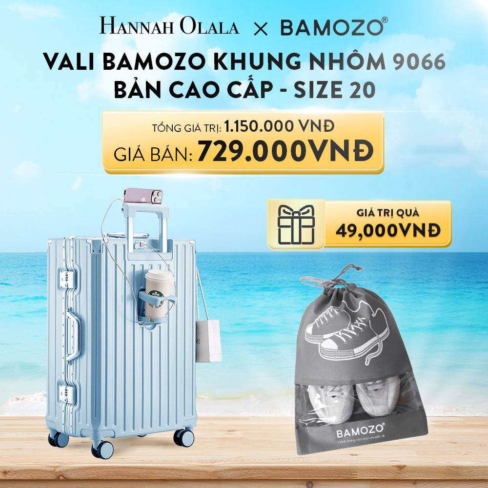 DEAL 1: VALI BAMOZO KHUNG NHÔM 9066 BẢN CAO CẤP (TẶNG TÚI ĐỰNG GIÀY)