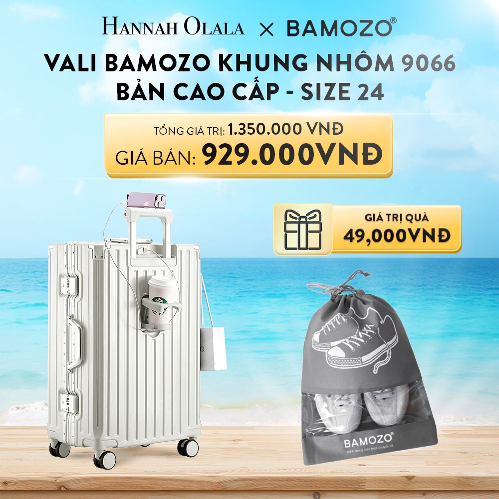 DEAL 1: VALI BAMOZO KHUNG NHÔM 9066 BẢN CAO CẤP (TẶNG TÚI ĐỰNG GIÀY)