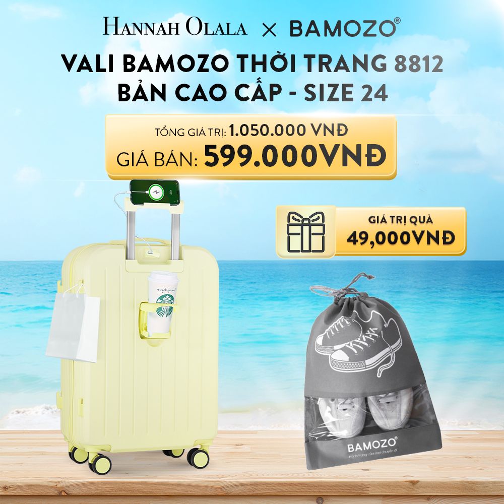 DEAL 3: VALI BAMOZO 8812 CAO CẤP (TẶNG TÚI ĐỰNG GIÀY)