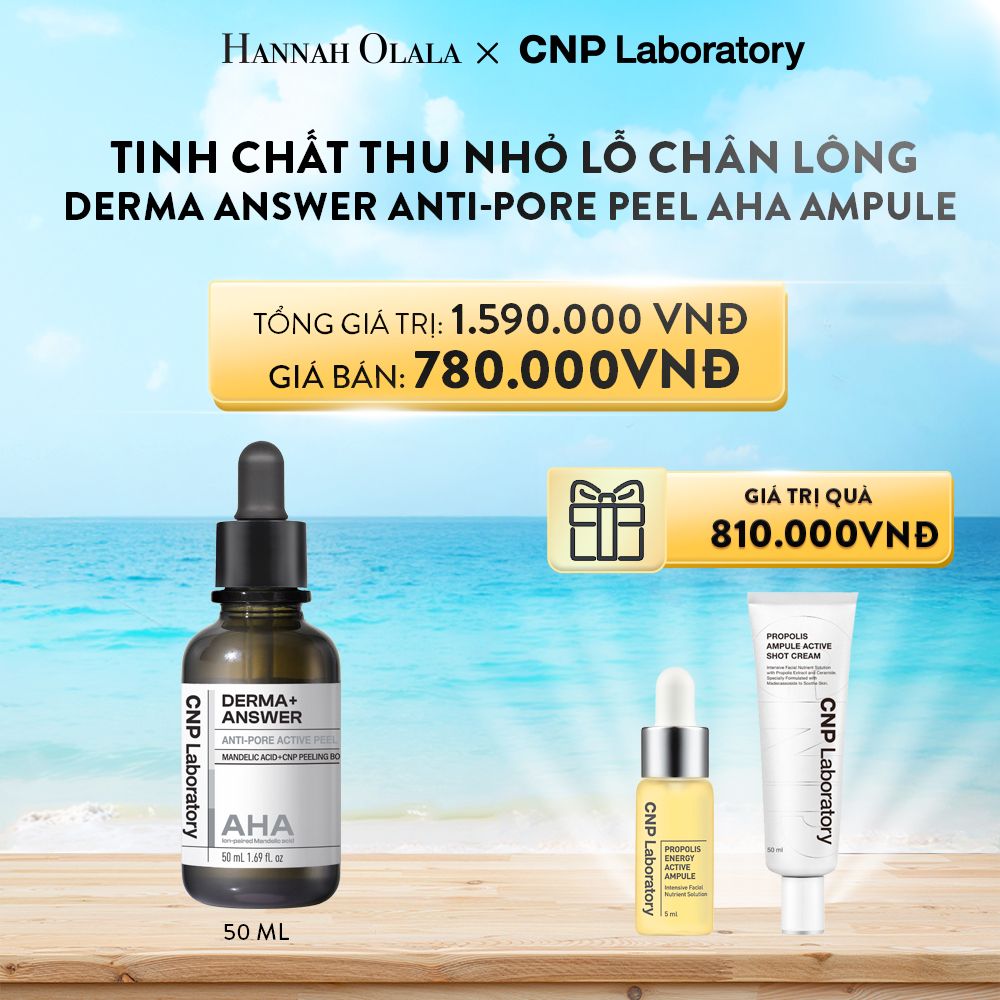 A281_DEAL 24: TINH CHẤT CNP D.A ANTI-PORE PEEL AMPULE (AHA) 50ML