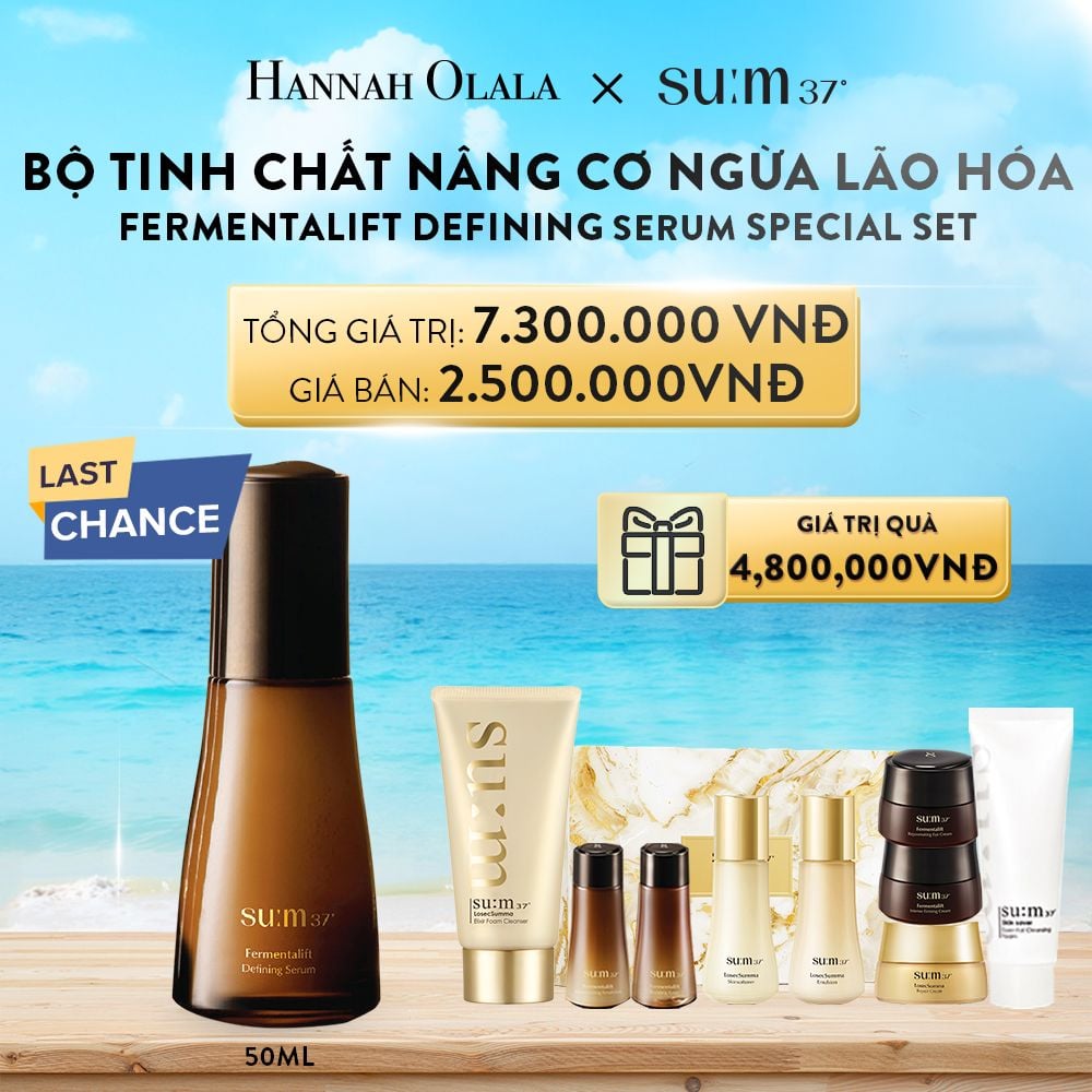 A46_DEAL 37: BỘ TINH CHẤT NÂNG CƠ NGỪA LÃO HÓA SU:M37 FERMENTALIFT DEFINING SERUM SPECIAL SET