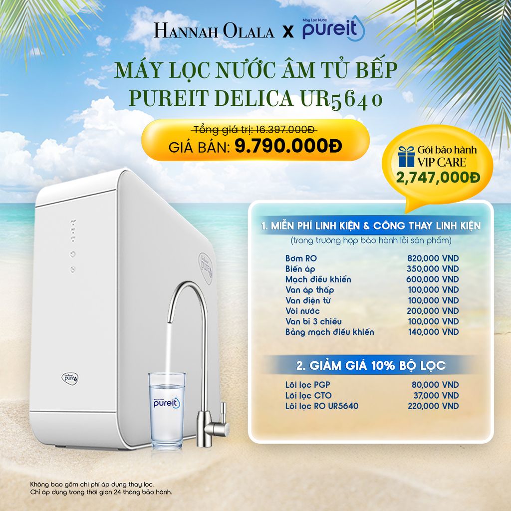 E316_DEAL 4: MÁY LỌC NƯỚC ÂM TỦ BẾP PUREIT DELICA UR5640
