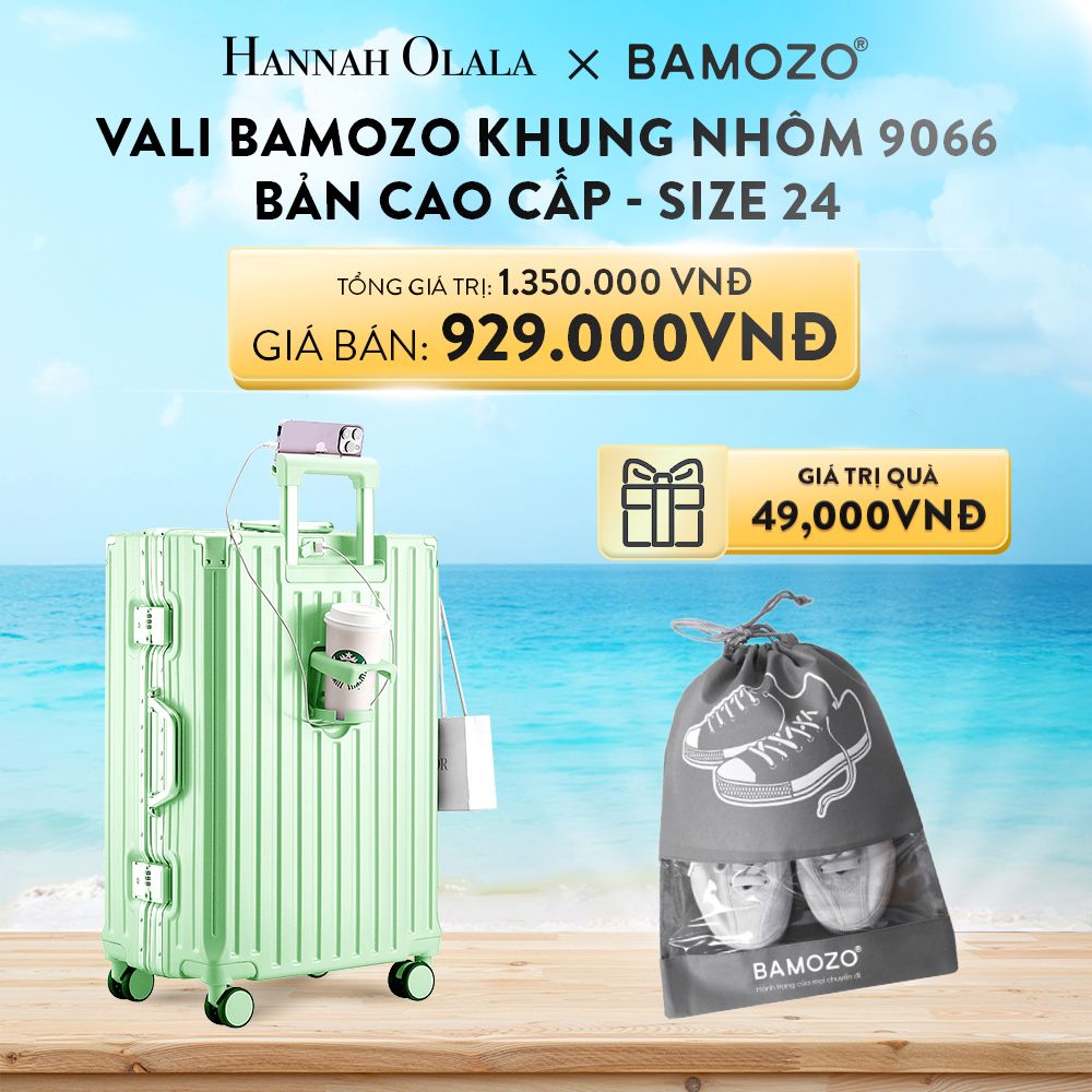 DEAL 1: VALI BAMOZO KHUNG NHÔM 9066 BẢN CAO CẤP (TẶNG TÚI ĐỰNG GIÀY)