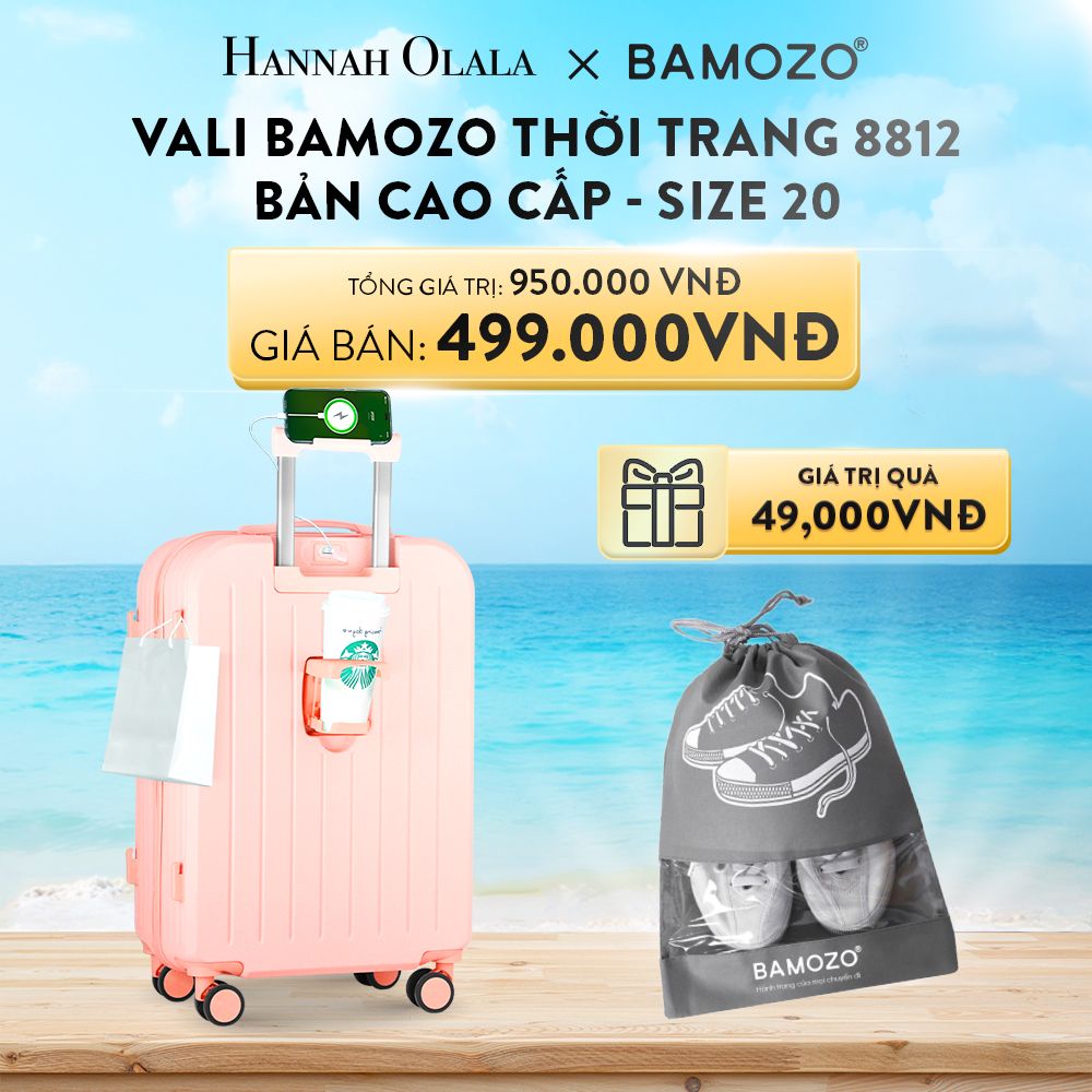 DEAL 3: VALI BAMOZO 8812 CAO CẤP (TẶNG TÚI ĐỰNG GIÀY)