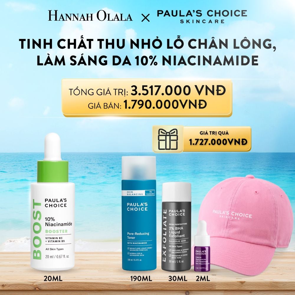 A466_DEAL 5: TINH CHẤT THU NHỎ LỖ CHÂN LÔNG VÀ LÀM SÁNG DA 10% NIACINAMIDE BOOSTER
20ML