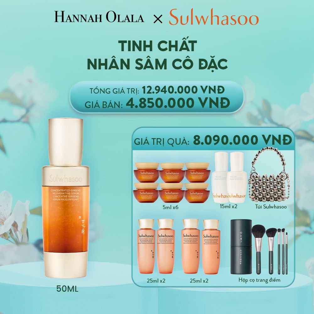 E2180: DEAL 2: TINH CHẤT NHÂN SÂM CÔ ĐẶC CONCENTRATED GINSENG REJUVENATING SERUM 50ML