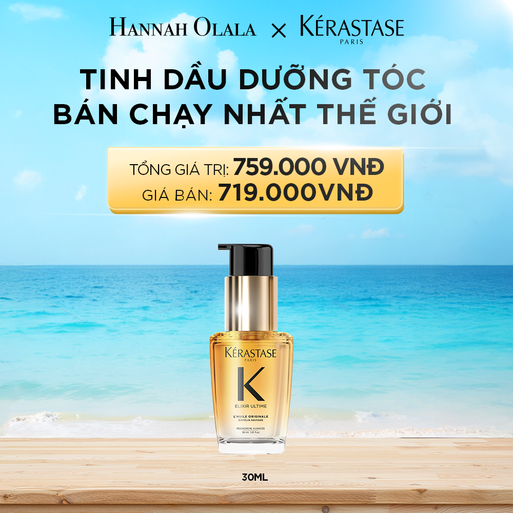 A386_DEAL 8: TINH DẦU DƯỠNG TÓC BÁN CHẠY NHẤT THẾ GIỚI ELIXIR ULTIME PHIÊN BẢN MỚI 30ML
