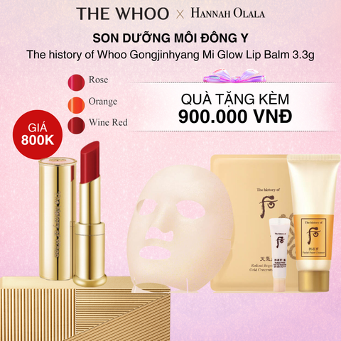  DEAL 11: SON DƯỠNG CÓ MÀU ĐỈNH NHẤT HỆ MẶT TRỜI MI GLOW LIP BALM 