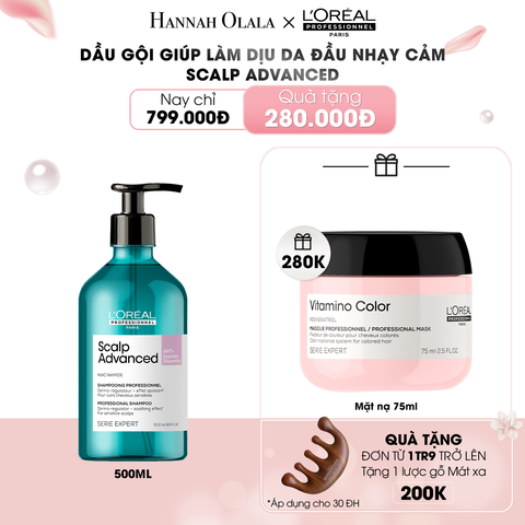  DEAL 11: DẦU GỘI NHẠY CẢM L'ORÉAL PROFESSIONNEL SCALP ADVANCED 500ML 