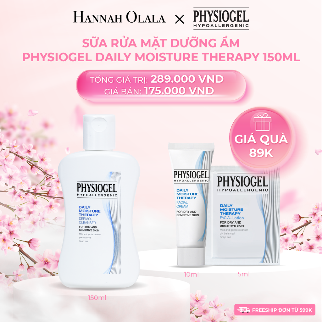 M601_DEAL 1: SỮA RỬA MẶT DƯỠNG ẨM PHYSIOGEL DAILY MOISTURE THERAPY 150ML