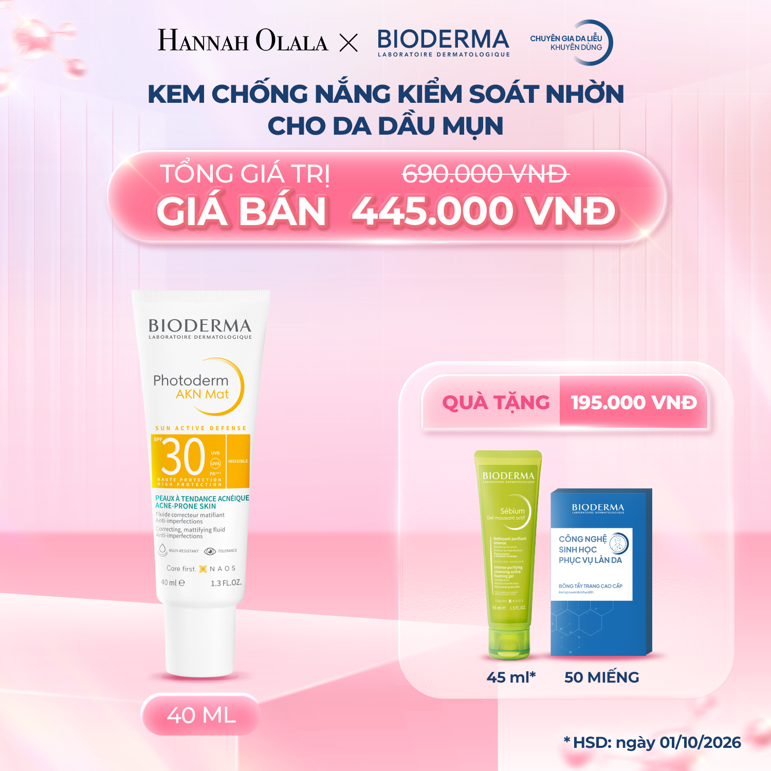 K22_DEAL 22: KEM CHỐNG NẮNG KIỂM SOÁT NHỜN CHO DA DẦU MỤN 40ML