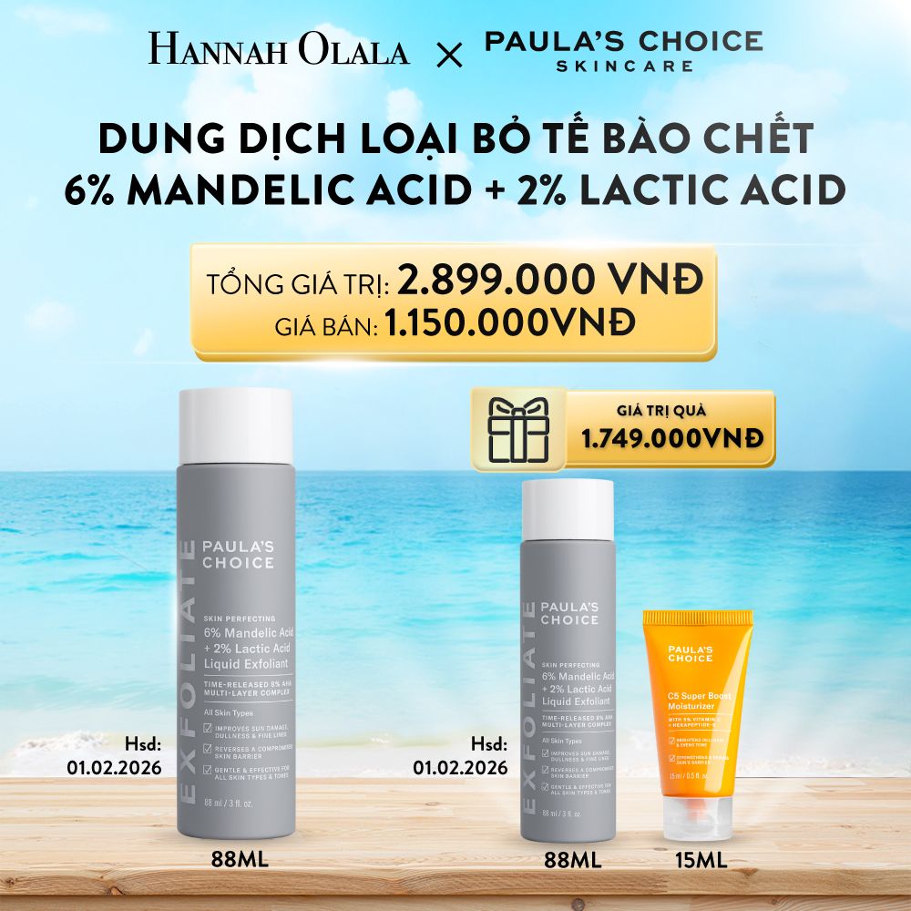 DUNG DỊCH TẨY TẾ BÀO CHẾT SKIN PERFECTING 6% MANDELIC ACID + 2% LACTIC ACID LIQUID EXFOLIANT 88ML