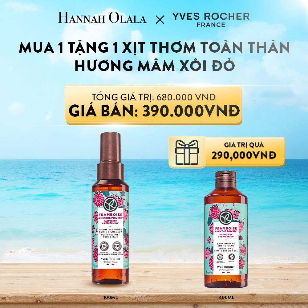 A633_DEAL 4: MUA 1 TẶNG 1 XỊT THƠM TOÀN THÂN HƯƠNG MÂM XÔI ĐỎ