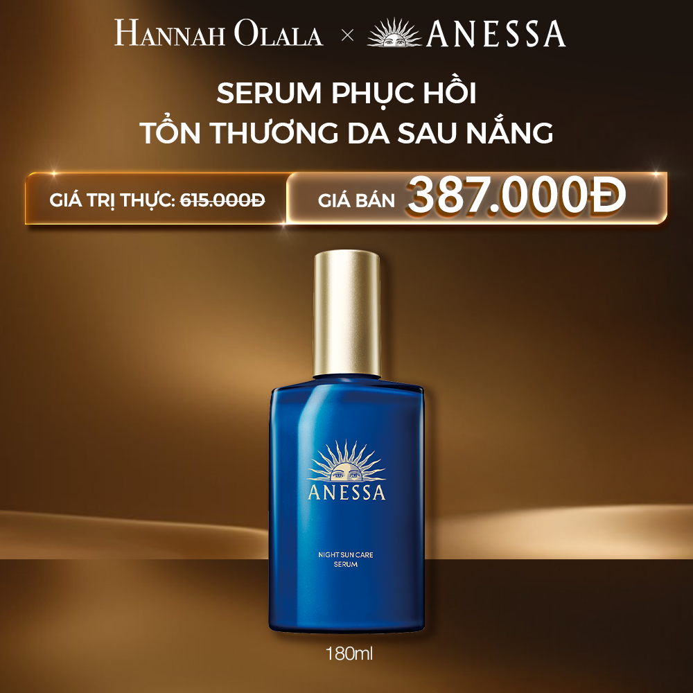 C26: DEAL 32 BACK-UP: SERUM DƯỠNG DA VÀ PHỤC HỒI TỔN THƯƠNG DA SAU NẮNG ANESSA NIGHT SUN CARE SERUM 180ML