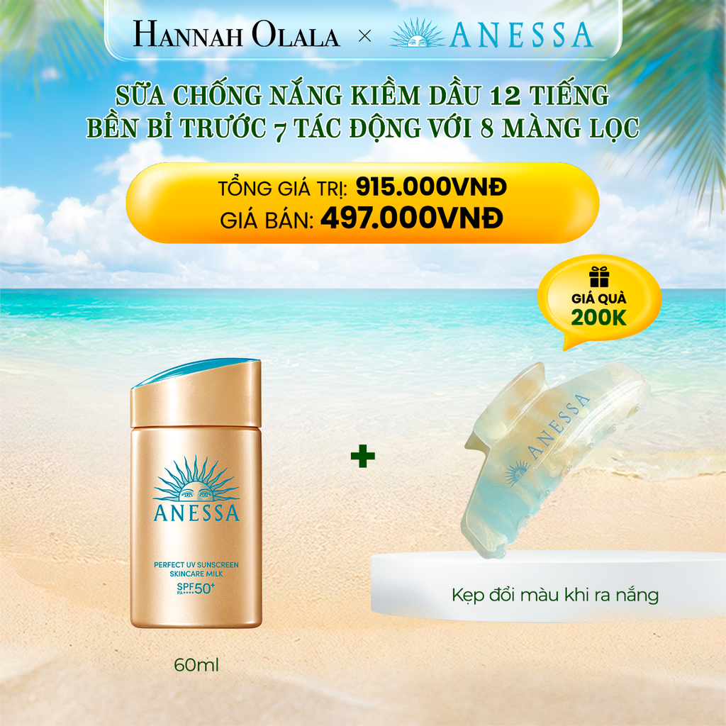 E596_DEAL 8: SỮA CHỐNG NẮNG KIỀM DẦU ANESSA GOLD MILK 60ML