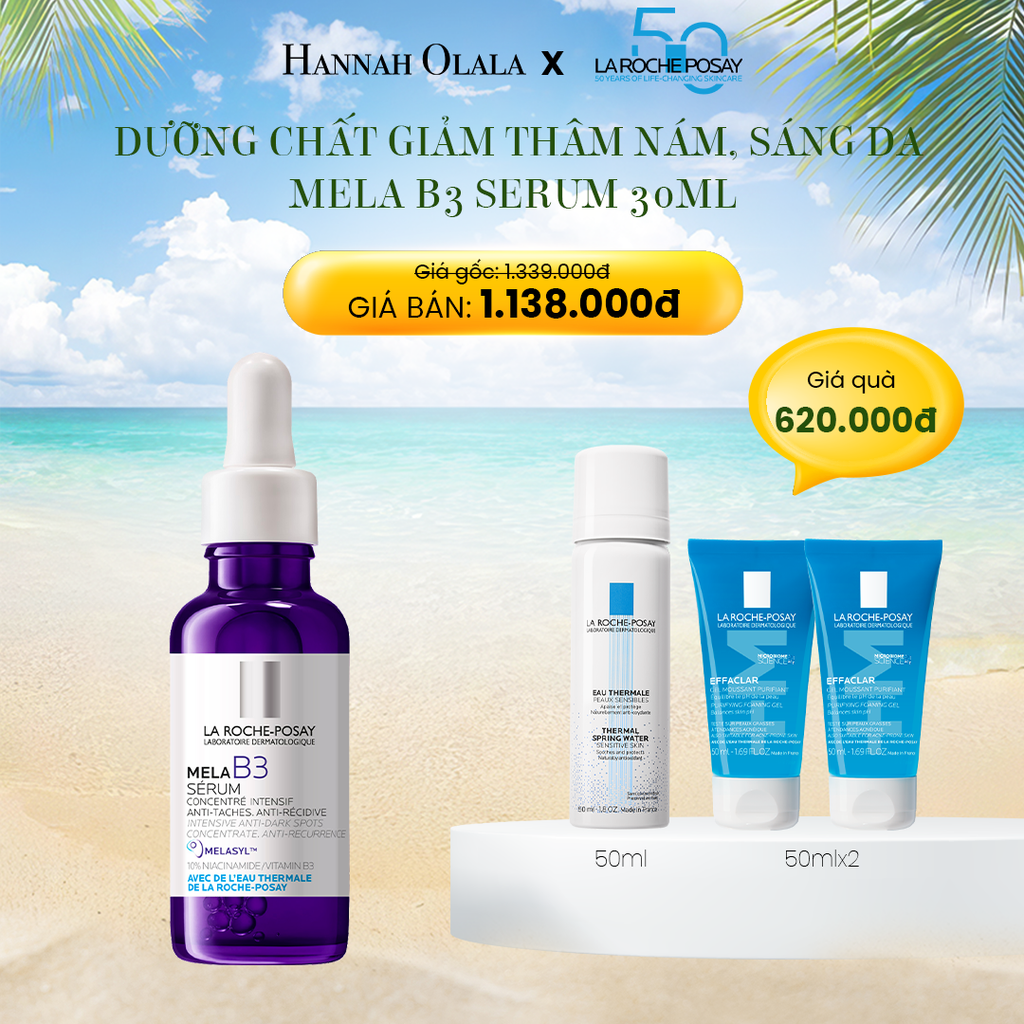 E6_DEAL 9: DƯỠNG CHẤT GIÚP CẢI THIỆN GIẢM THÂM NÁM & DƯỠNG SÁNG TOÀN DIỆN MELA B3 SERUM 30ML